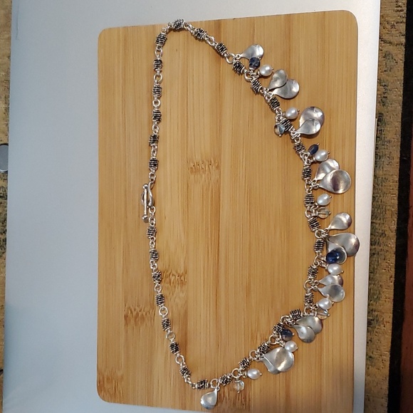 Michael Dawkins Sterling Silver Necklace with pearls...